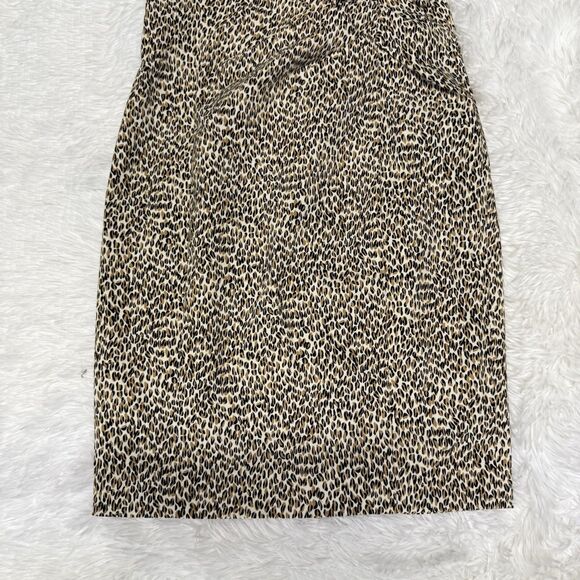 J McLaughlin Micro Animal Print Anne Sheath Dress Women Size 0 Sleeveless NWT - Picture 5 of 15